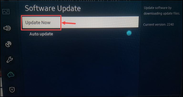 Update Samsung TV Firmware