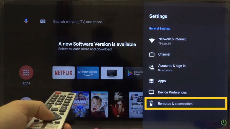 Click on Remotes and Accessories