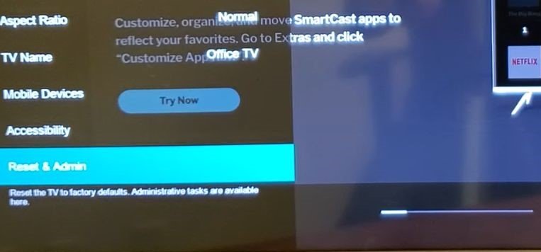 Go to Reset & Admin Go to Reset & Admin