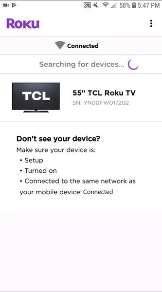 Wireless pairing of your Roku TV and Roku app using wifi connection Wireless pairing of Roku TV and Roku app using wifi connection