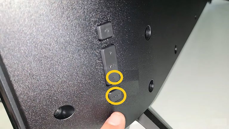 Press Volume Down and Input Buttons Together Press Volume Down and Input Buttons Together