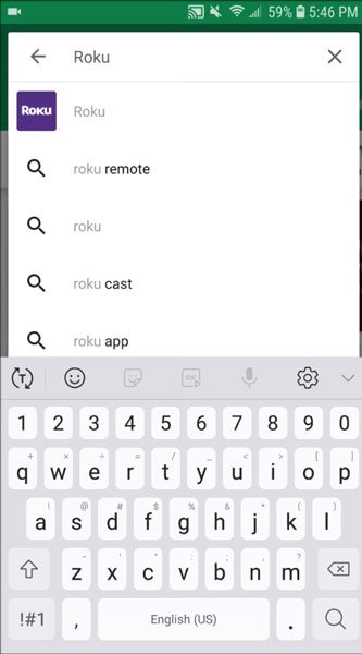 Search for Roku official app Search for Roku official app