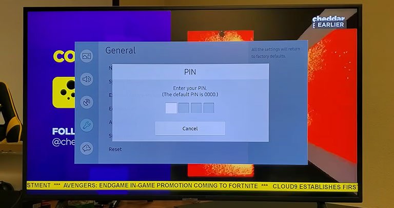 Type the Reset Pin Type the Reset Pin