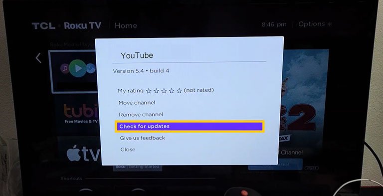 Update the YouTube App Update the YouTube App