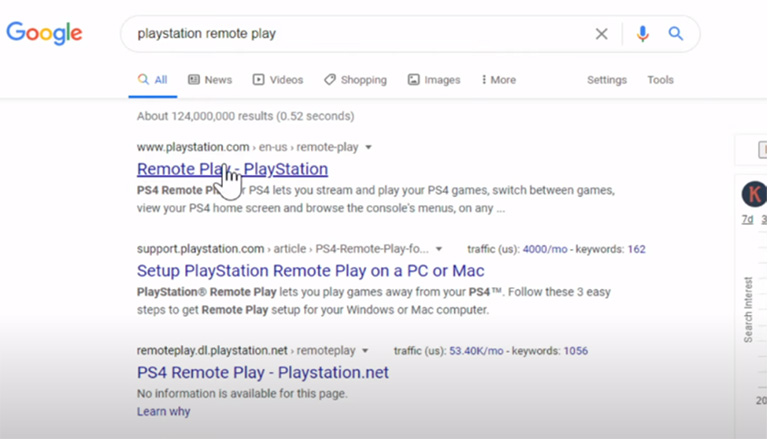 Google Playstation Remote Play