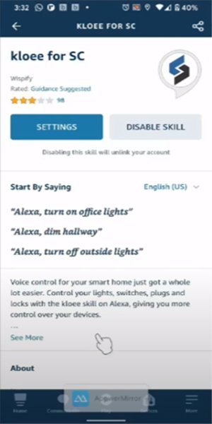 Alexa App - kloee for SC