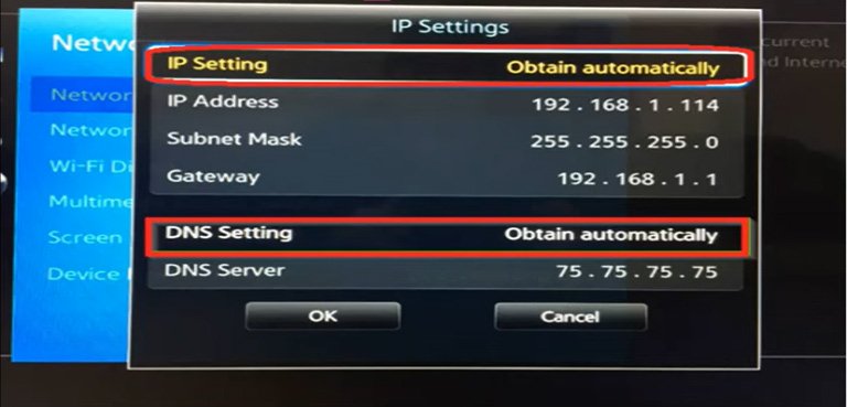 Change IP Settings to Obtain Automatically Change IP Settings to Obtain Automatically