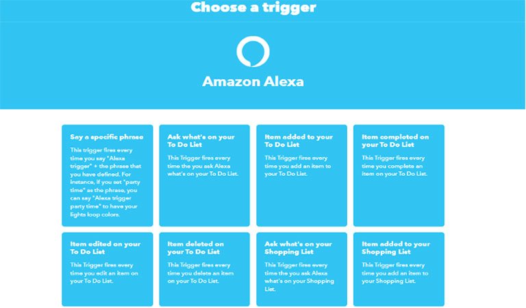 Choose a Trigger