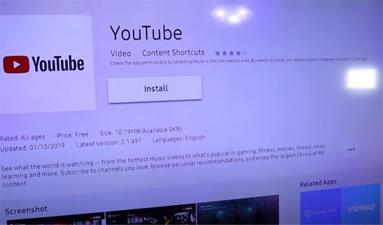 App to Install on Samsung TV