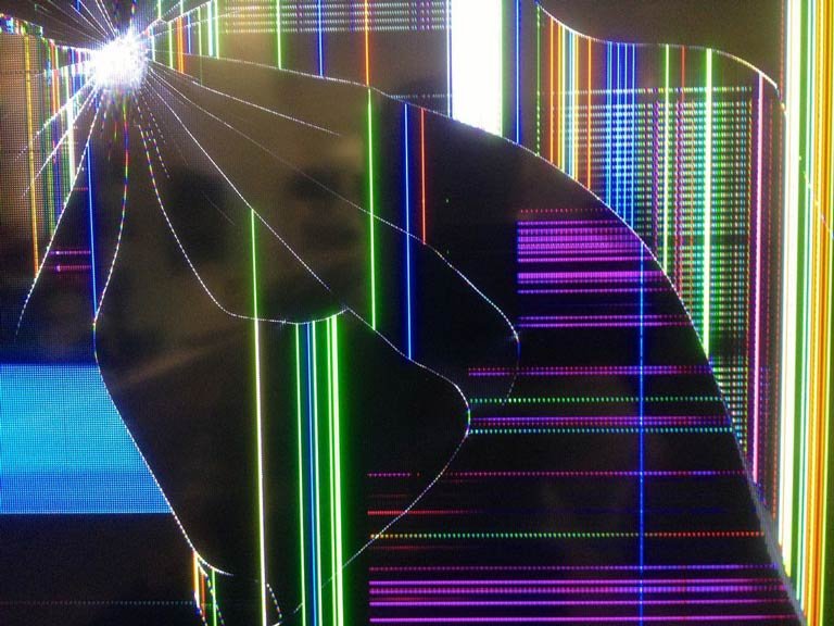 Broken TV Screen Broken TV Screen