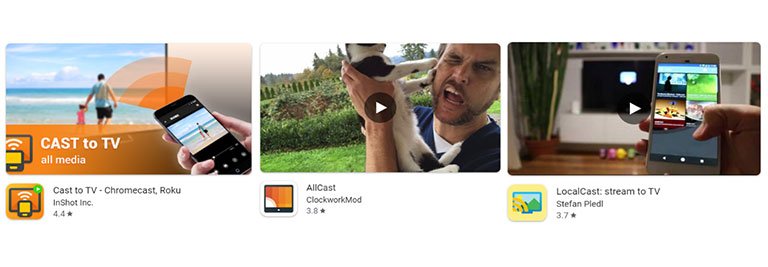 Cast to TV AllCast and LocalCast Apps Cast to TV AllCast and LocalCast Apps