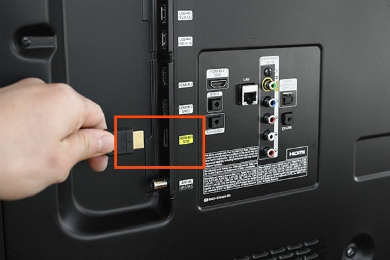 Connect HDMI to HDMI port on TV Connect HDMI to HDMI port on TV