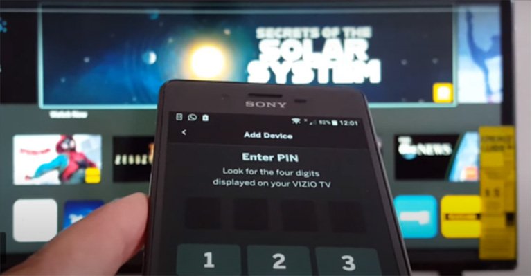Enter PIN on Vizio SmartCast App Enter PIN on Vizio SmartCast App