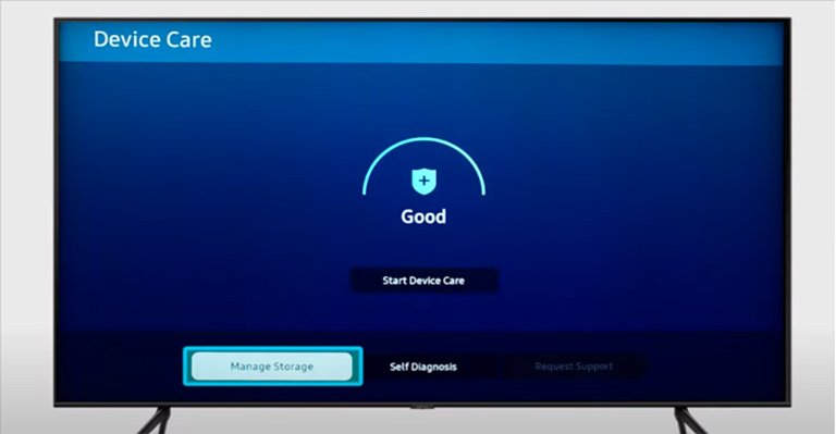 Samsung TV Device Care - Manage Storage