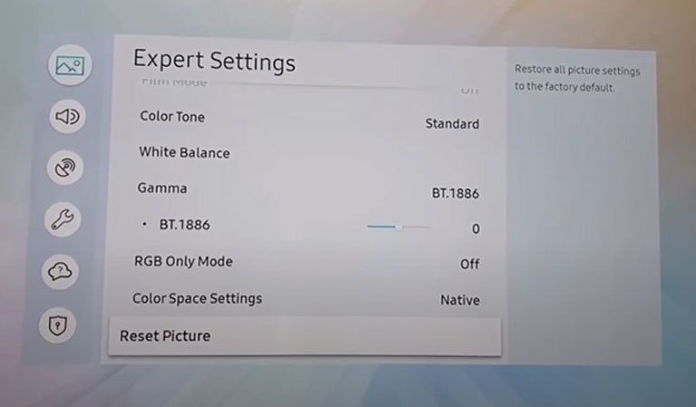 Choose Reset Picture Choose Reset Picture