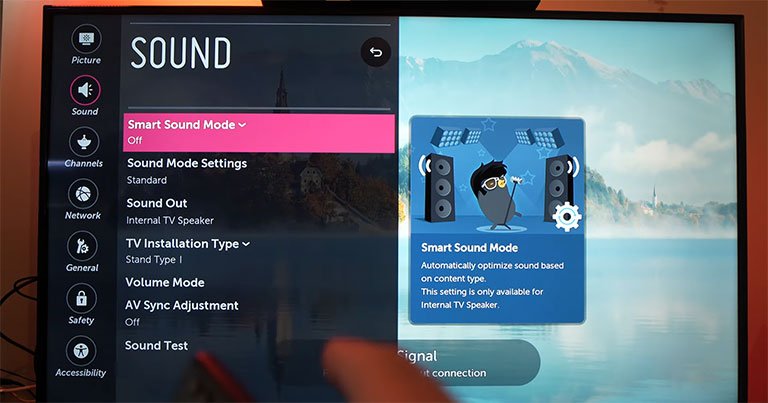 Disable Smart Sound Mode Disable Smart Sound Mode