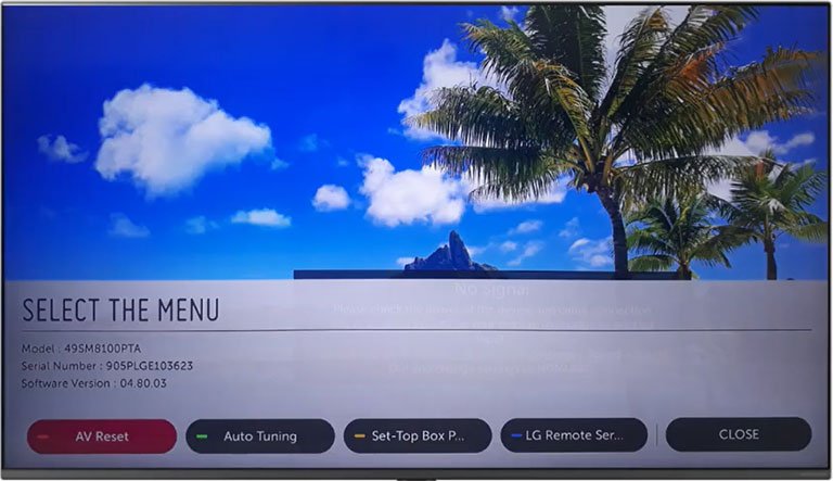 Factory Reset Audio and Video Settings Factory Reset Audio and Video Settings