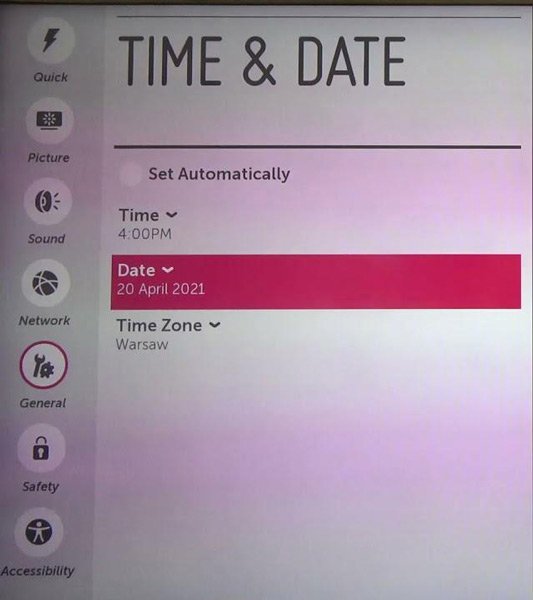 LG TV Time and Date Settings LG TV Time and Date Settings