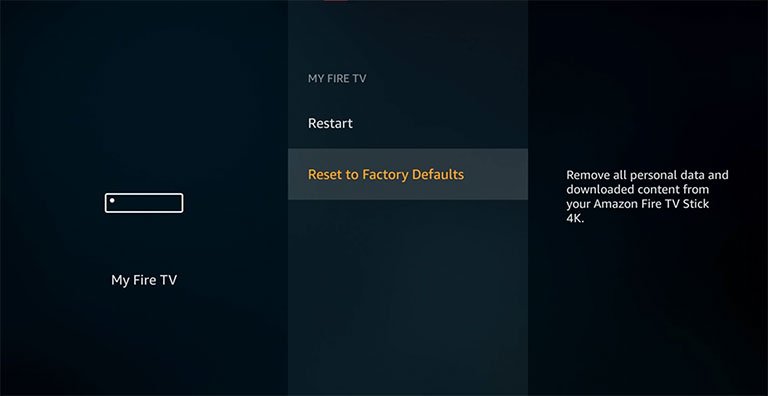 Reset Your Firestick to Factory Defaults