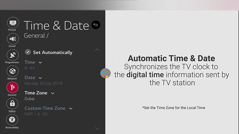 Set Date and Time to Automatic