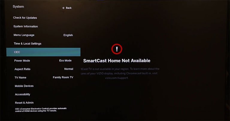 Turn Off HDMI-CEC Turn Off HDMI-CEC
