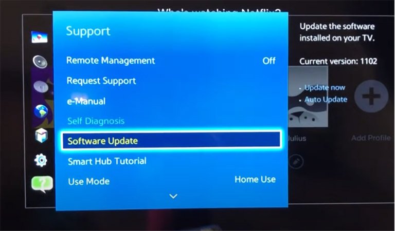 Samsung TV Software Update