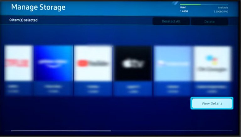 Samsung TV View Details