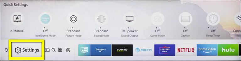 Head to the Settings Menu Head to the Settings Menu