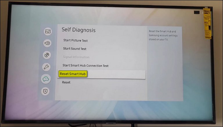 Reset the Samsung Smart Hub Reset the Samsung Smart Hub