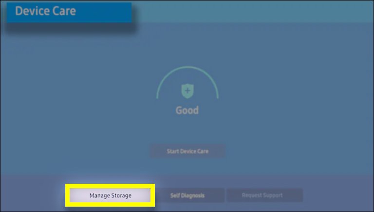 Select Manage Storage Select Manage Storage