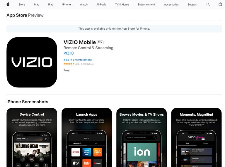 Vizio Mobile App Vizio Mobile App