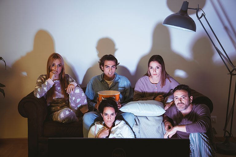 Friends Watching TV