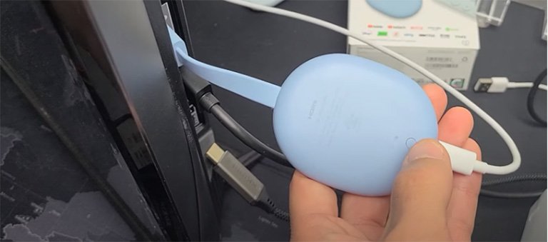 Press Chromecast Button Press Chromecast Button