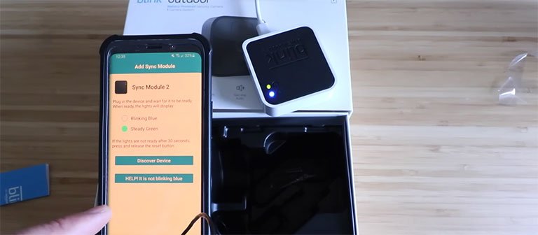 Click on Discover Device on Blink App Click on Discover Device on Blink App